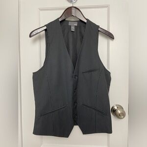 Mens H&M Vest Size 36R in Black and White Pinstripe